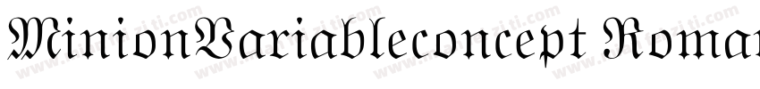 MinionVariableconcept Roman GBpc EU字体转换